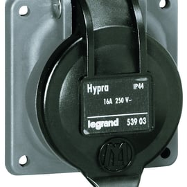 Prise murale industriel  2P+T HYPRA - 16 A - 67 x 67