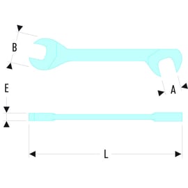 Clé à fourche micromécanique 34
