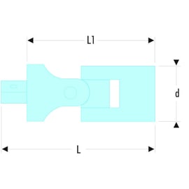 Cardan pour cliquet 1/2" S.240A - 68,2 mm
