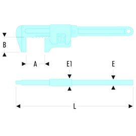 Clé à crémaillère 105