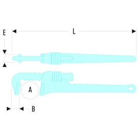 Clé serre-tube légère modèle américain 133A