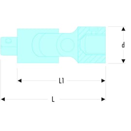 Cardan pour cliquet 3/4" K.240A - 105 mm