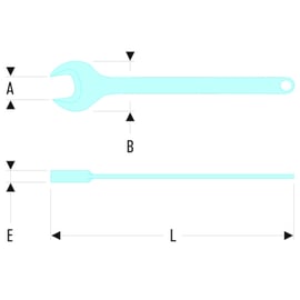 Clé à fourche puissance 45