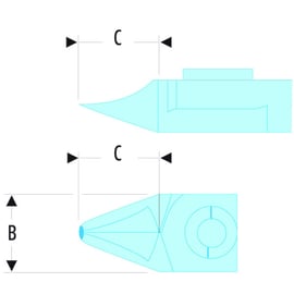Pince coupante MICRO-TECH® pointue becs effilés PMT 416.PMT - 110 mm