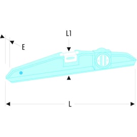 Niveau trapézoïdal magnétique 307BM avec 2 fioles
