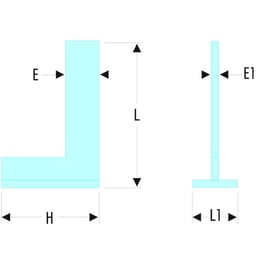 Équerre de mécanicien à chapeau DELA.1257 acier