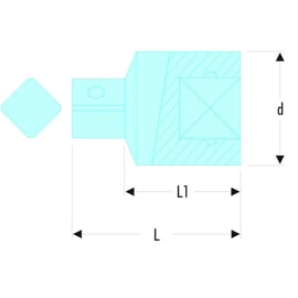 Réducteur S.230 - 33,5 mm - 1/2" - 3/8"