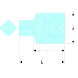 Réducteur J.230 - 24,5 mm - 3/8" - 1/4"