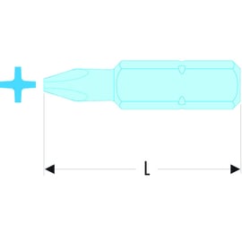 Embout de vissage empreinte Phillips® Série 2 EP PH 2 x 32 mm