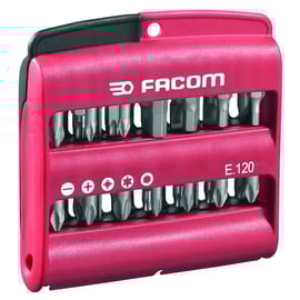 Coffret de 28 embouts de vissage Plat Phillips® Pozidriv® 6 pans creux Torx® E.120PB