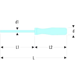 Tournevis ISORYL plat AR