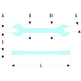 Clé à fourche 44 métrique