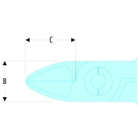 Pince coupante MICRO-TECH® allongée 425.MT coupe ras 110 mm