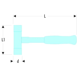 Massette sans rebond à embouts interchangeables 212A