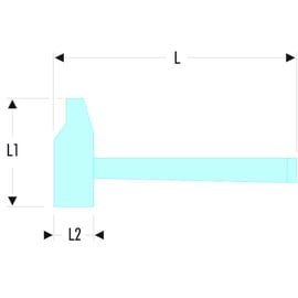 Marteau de mécanicien rivoir manche hickory 200H