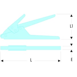 Pince de serrage pour colliers plastique 455B - 2,4 - 9 mm
