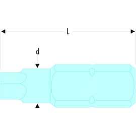 Embout de vissage empreinte carré Robertson® ECAR Série 1