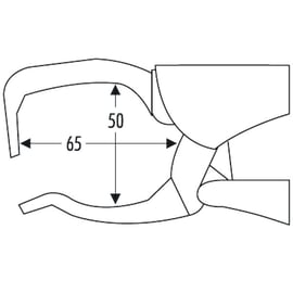 Pince-étau pour cornière 512 chromée