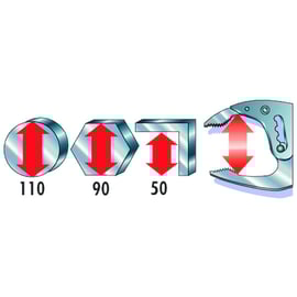 Pince-étau à becs longs 501A chromée