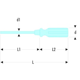 Tournevis Phillips® avec manche bois ATHH - PH2 x 125 mm