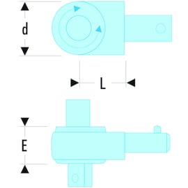 Cliquet dynamométrique 9X12 MM 372