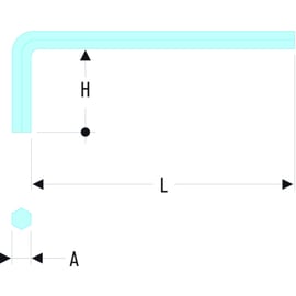 Clé mâle courte métrique 82H
