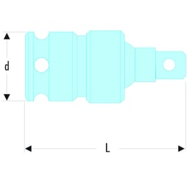 Cardan pour cliquet impact 3/4" NK.240A - 90 mm