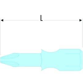 Embout de vissage HIGH PERF empreinte Pozidriv® ED Série 1