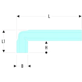 Clé en tube coudée 92A