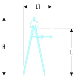 Compas à pointe sèche DELA.1901