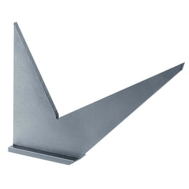 Équerre de mécanicien double onglet à chapeau DELA.1272 - Longueur 150 mm - Largeur 105 mm