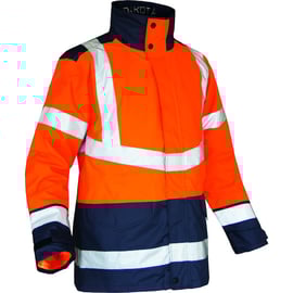 Parka 4en1 DAKOTA 2 orange/marine - S