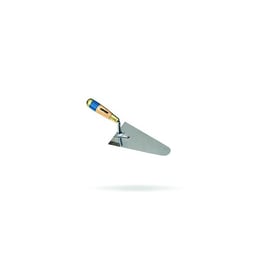 Truelle italienne ronde en inox avec manche bimatière - 22 x 12,5 cm
