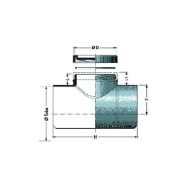 Selle de réparation 90° PVC avec bouchon de visite
