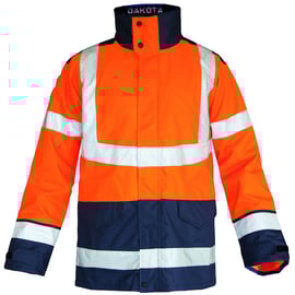 Parka 4en1 DAKOTA 2 orange/marine - S