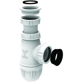 Siphon d'évier ou de lavabo - Diamètre d'entrée : 1"1/2 et 1"1/4 - Hauteur garde d'eau : 50 mm - Diamètre sortie : 32 ou 40 mm