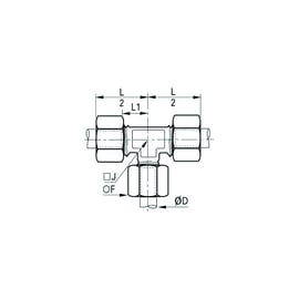 Raccord à compression Té égal 1804