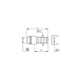 Embout pour coupleur pneumatique 2295 12