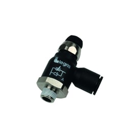 Régleur de débit compact à l'échappement 7065 - polymère technique - R1/4 - 8 mm