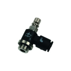 Mini régleur de débit à l'échappement série 7660 - mâle - G1/8" - 6 mm - polymère - 7660 06 10