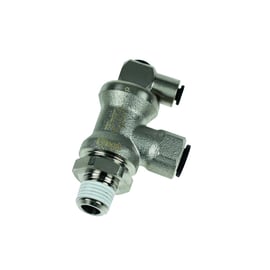 Raccord stop-vérin 7885 - laiton nickelé - R1/4
