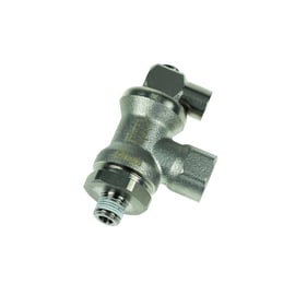 Raccord stop-vérin série 7886 - mâle/femelle - R1/2" - laiton nickelé - 7886 21 21