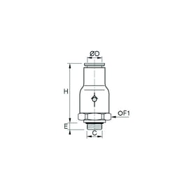 Clapet anti-retour 7984 - polymère technique - G1/4 - 8 mm