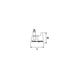 Sabot de portail battant à sceller