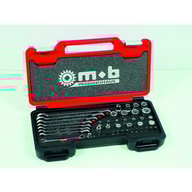 Coffret de clés mixtes à cliquet et douilles - 44 pièces