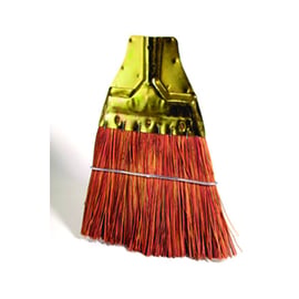 Balai de cantonnier en piassava et tôle en triangle - 38 cm