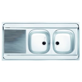 Évier de cuisine inox à poser