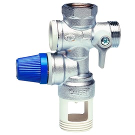 Groupe de sécurité droit laiton siège inox pour chauffe-eau - 3/4''