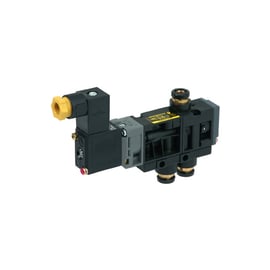 Distributeur electropneumatique à tiroir série 520 - 3/2 NF - orifice 1-3 : à applique / orifice 2 : G1/8 - 24 VCA