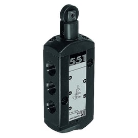 Distributeur à commande mécanique série 551 - 5/2 - monostable - G1/4